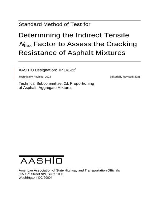 AASHTO TP 141-22