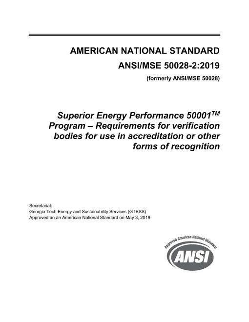 ANSI MSE 50028-2:2019