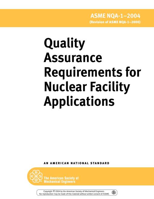 ASME NQA-1-2004