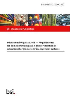 BS PD ISO/TS 21030:2023