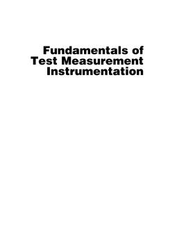 Fundamentals of Test Measurement Instrumentation