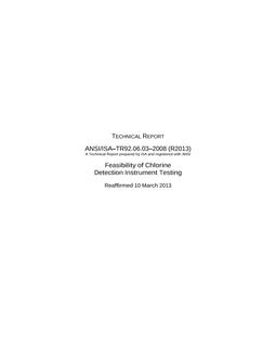 ISA TR92.06.03
