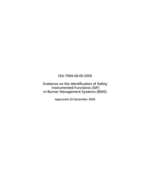 ISA TR84.00.05