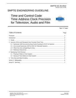 SMPTE EG 35
